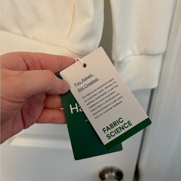 NWT Halara Hooded Drawstring  Crossover Split Sweatshirt - Picture 11 of 15